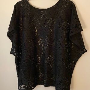 Apt 9 Black Lace Cover Up